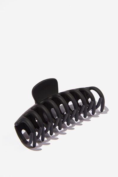 Rachel Hair Claw, MATTE BLACK