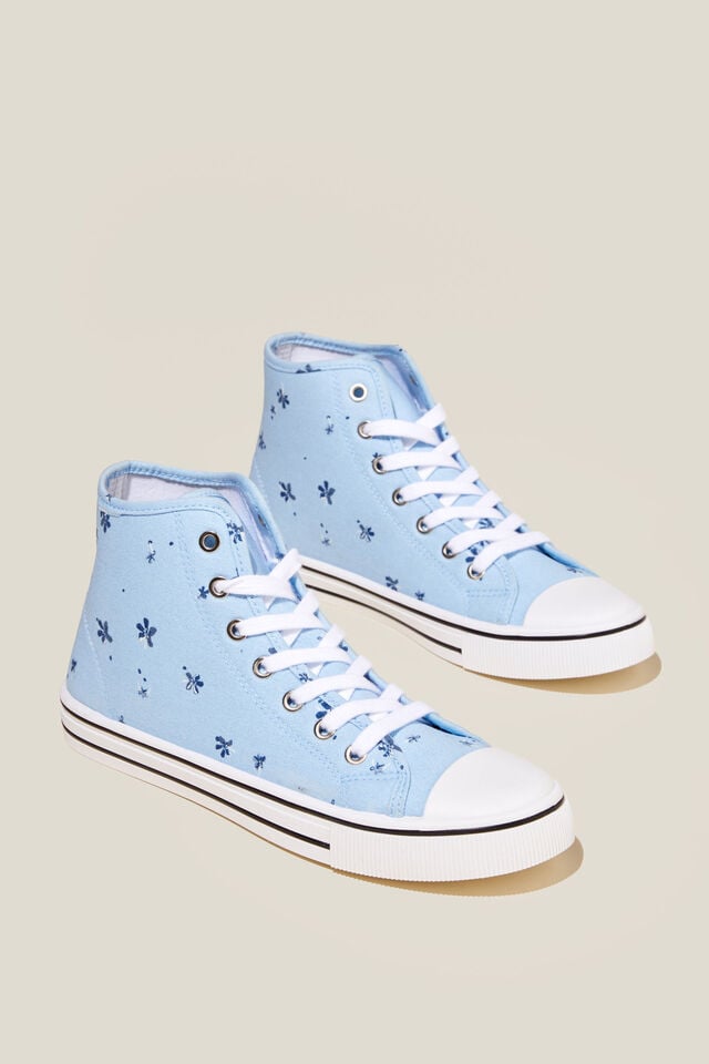 Harlow High Top, BABY BLUE DITSY