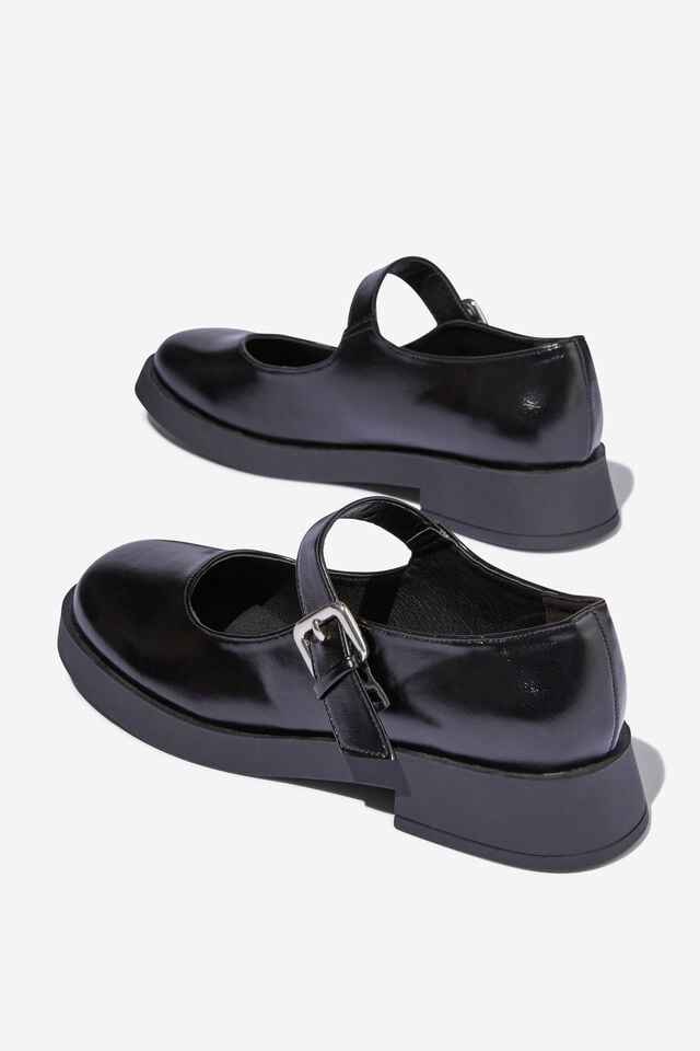 Clarissa Mary Jane Loafer, BLACK GLOSSY