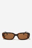 Abby Rectangle Sunglasses, DEEP TORT - alternate image 1