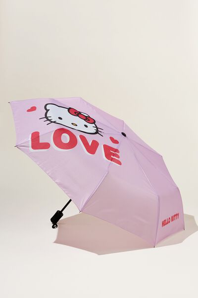 Compact Umbrella, LCN SAN HELLO KITTY LOVE/MAUVE