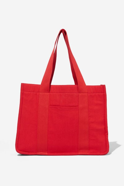 The Stand By Tote, SUMMER RED