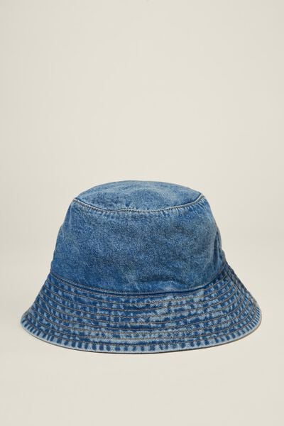 Chapéu - BIANCA BUCKET HAT, WASHED DENIM/SURFERS BLUE