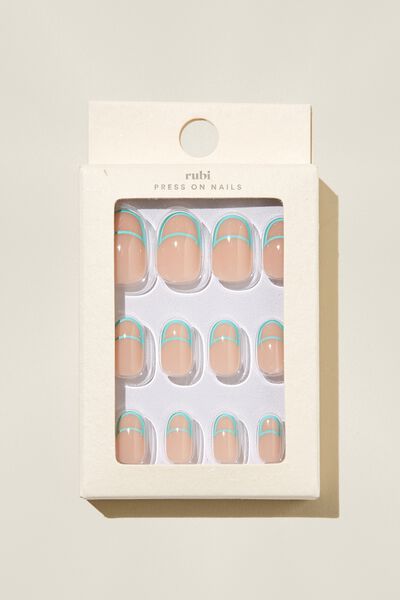Press On Nails, FINE LINES TURQUOISE