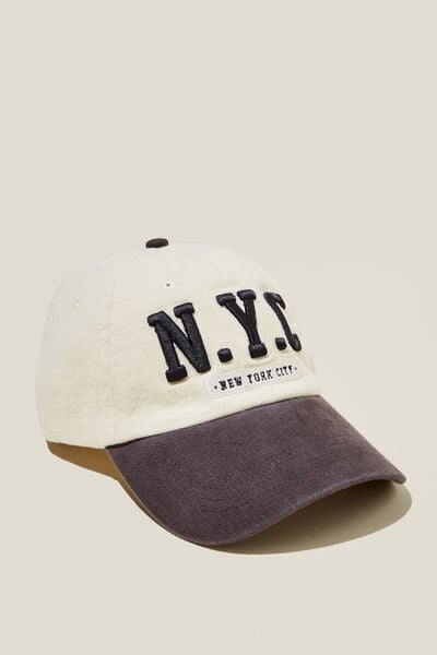 Classic Dad Cap, NYC/TAUPE CHARCOAL SPLICE