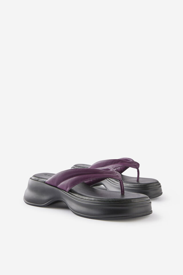Skye Flatform Sandal, BLACKCURRANT