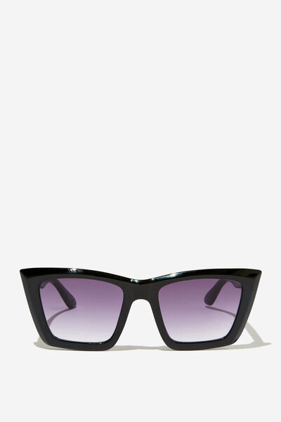 Remi Cat Eye Sunglasses, BLACK