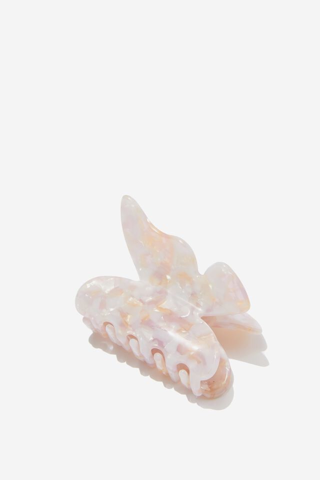 Brylee Butterfly Hair Claw, LILAC MARBLE