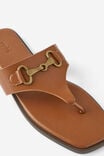 Amalfi Toe Post Slide, TAN/GOLD - alternate image 2