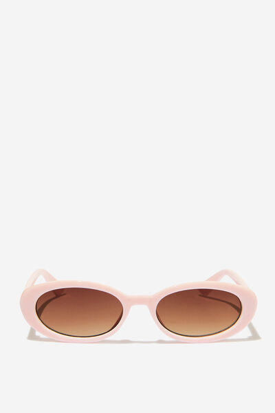 Ophelia Oval Sunglasses, BERRY BLUSH