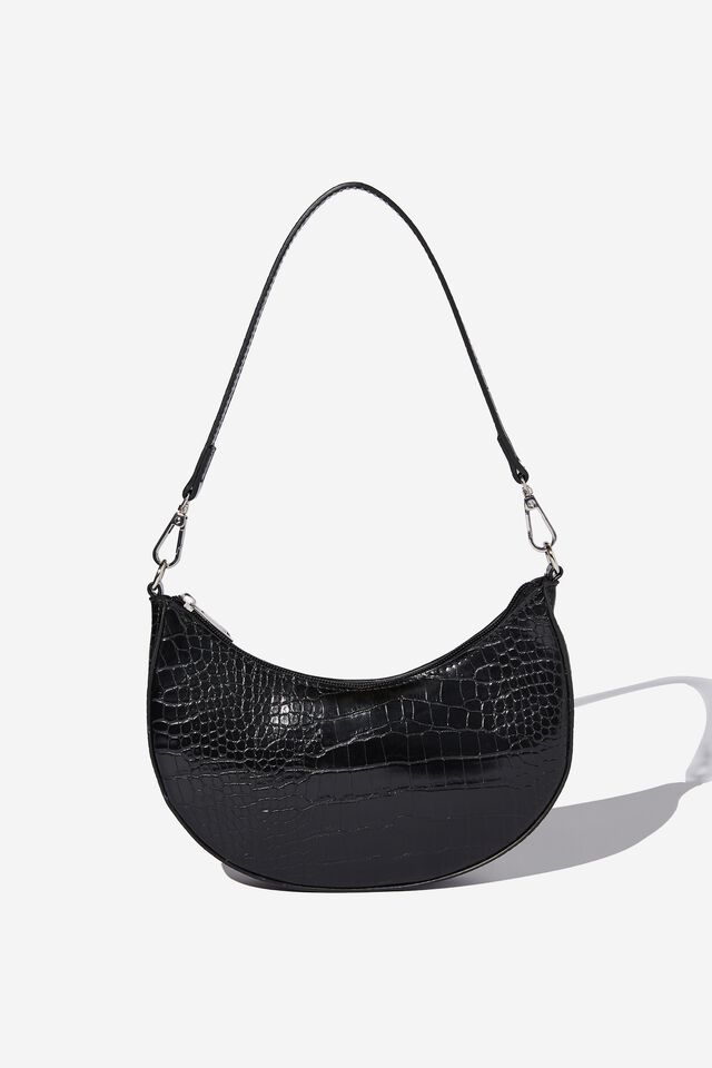 Bolsa - Sadie Multi Strap Shoulder Bag, BLACK TEXTURE