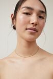 Waterproof Fine Chain Necklace, GOLD PLATED TWIST CHAIN - alternate image 1