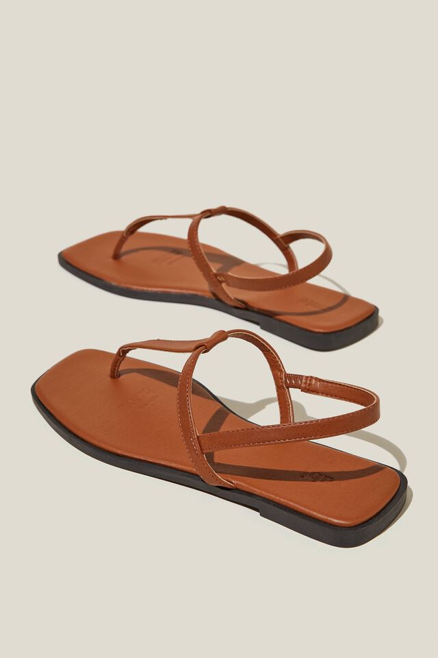 Airlie Toe Post Sandal, TAN SMOOTH