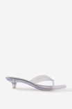 Jelly Flip Flop Heel, CLEAR - example image 1