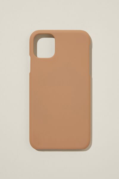 Solid Phone Case Iphone 11, CHESTNUT