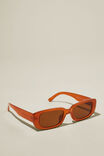 Óculos de Sol - Abby Rectangle Sunglasses, AMBER - vista alternativa 3