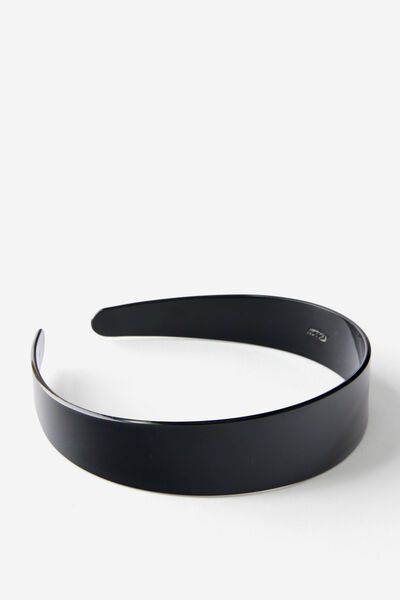 Hard Headband, BLACK 90S THICK