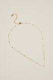 Fine Chain Necklace, GOLD PLATED FINE SATELLITE - alternate image 1