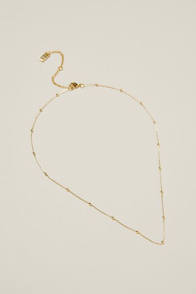 Bijouterias - Fine Chain Necklace, GOLD PLATED FINE SATELLITE