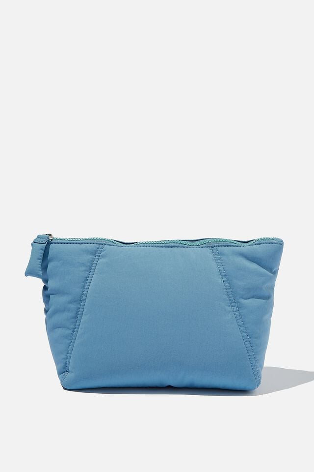 Large Soft Volume Cosmetic Case, CALM BLUE