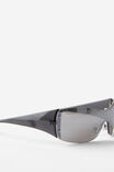 Simi Shield Sunglasses, BLACK REVO - alternate image 2