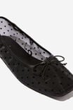 Miley Ballet, BLACK POLKA DOT MESH - alternate image 4