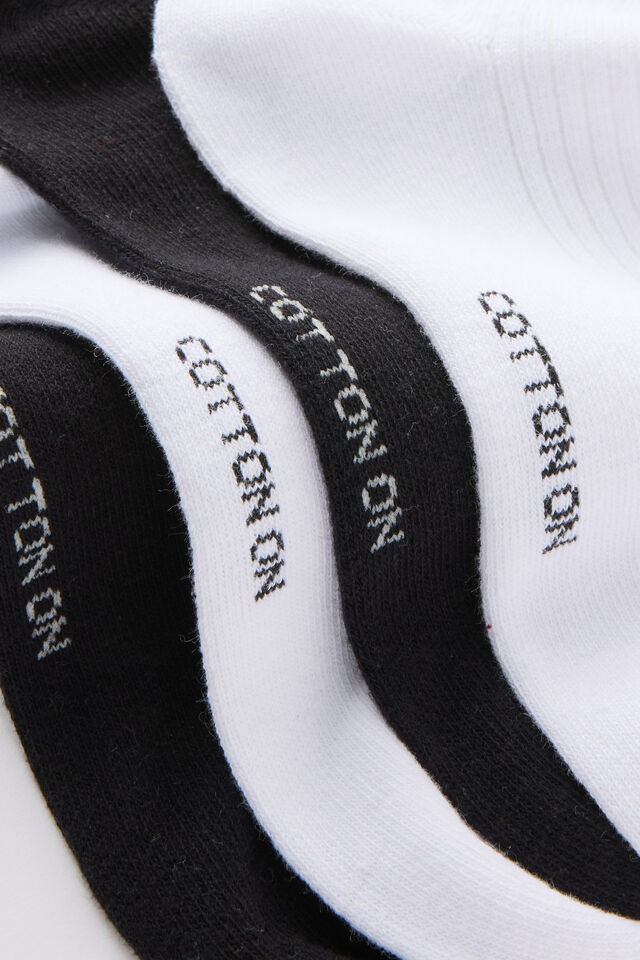 2Pk Frill Rib Crew Sock, WHITE/BLACK