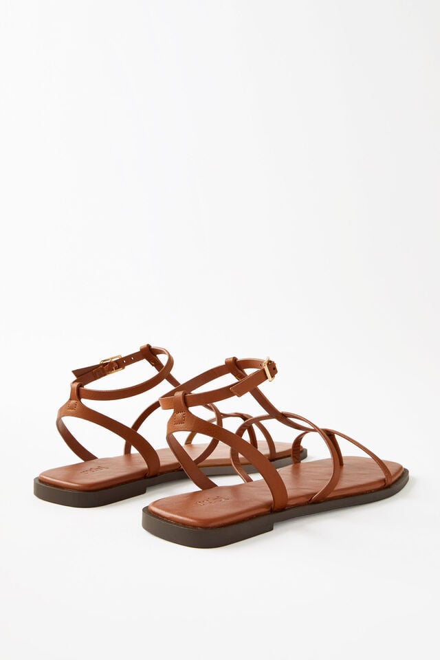 Cannes Toe Post Sandal, TAN