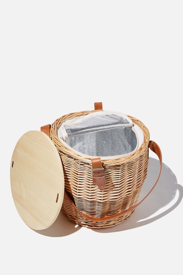 Cottesloe Picnic Basket Large, NATURAL/LARGE