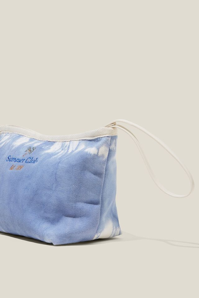Commuter Pouch - Vacation, BLUE/WHITE TIE DYE