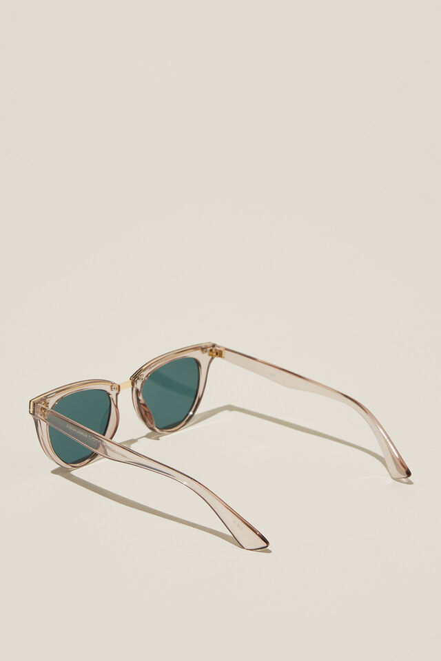 Sarah Round Sunglasses, CRYSTAL/GOLD