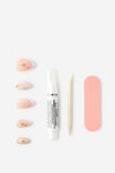 Press On Nails, WHITE COSMIC - example image 2