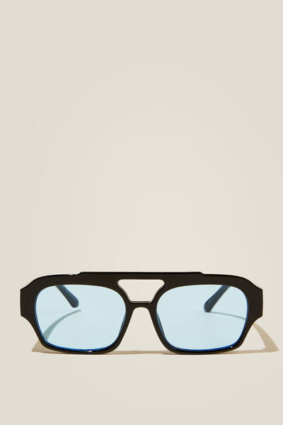 Lex Aviator Sunglasses, BLACK/BLUE