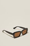 Miles Square Sunglasses, BLACK - alternate image 2