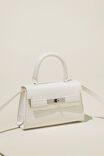 Annie Mini Top Handle Bag, WHITE TEXTURE - alternate image 2