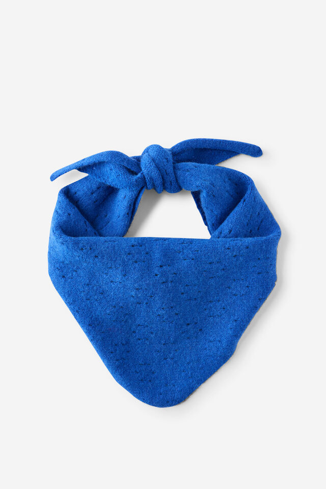Triangle Knit Scarf, POINTELLE/SOVEREIGN BLUE