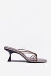 Millie Strappy Knot Mule, PEWTER CRINKLE - alternate image 1