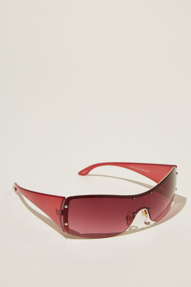Simi Shield Sunglasses, BERRY GRADIENT