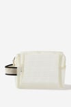 Holiday Mesh Cosmetics Case, WHITE - alternate image 1