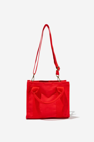 The Midi Stand By Tote, SUMMER RED