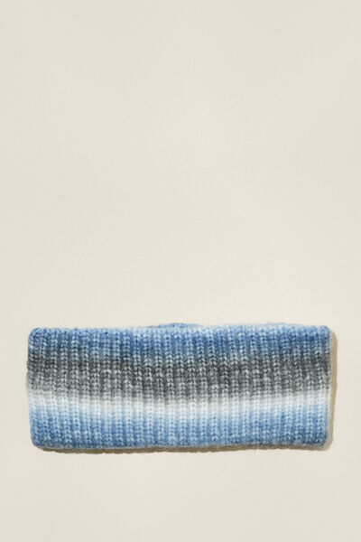 Knitted Headband, BLUE OMBRE