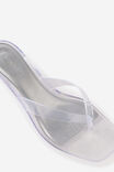 Jelly Flip Flop Heel, CLEAR - example image 2