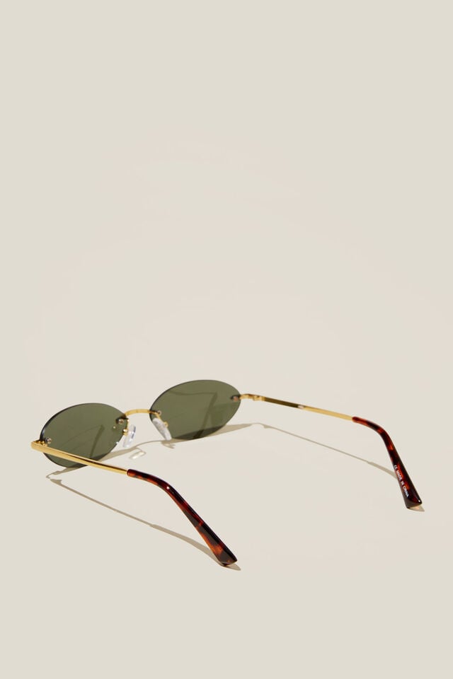Haze Metal Racer Sunglasses, GREEN/GOLD