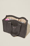 The Personalised Stand By Tote, WASHED CHARCOAL - alternate image 2