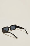 Heidi Rectangle Sunglasses, BLACK - alternate image 3