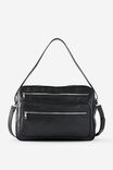 Bailey Oversized Camera Bag, BLACK PU - example image 1