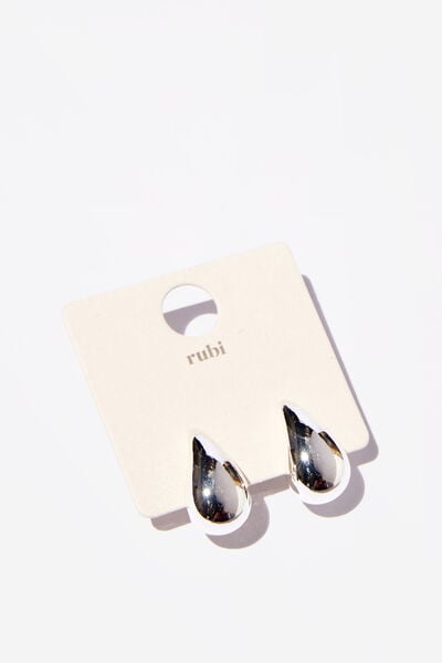 Acessório de celular - Small Charm Earring, UP SILVER WATERDROP