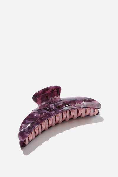 Isla Hair Claw, MULBERRY MARBLE