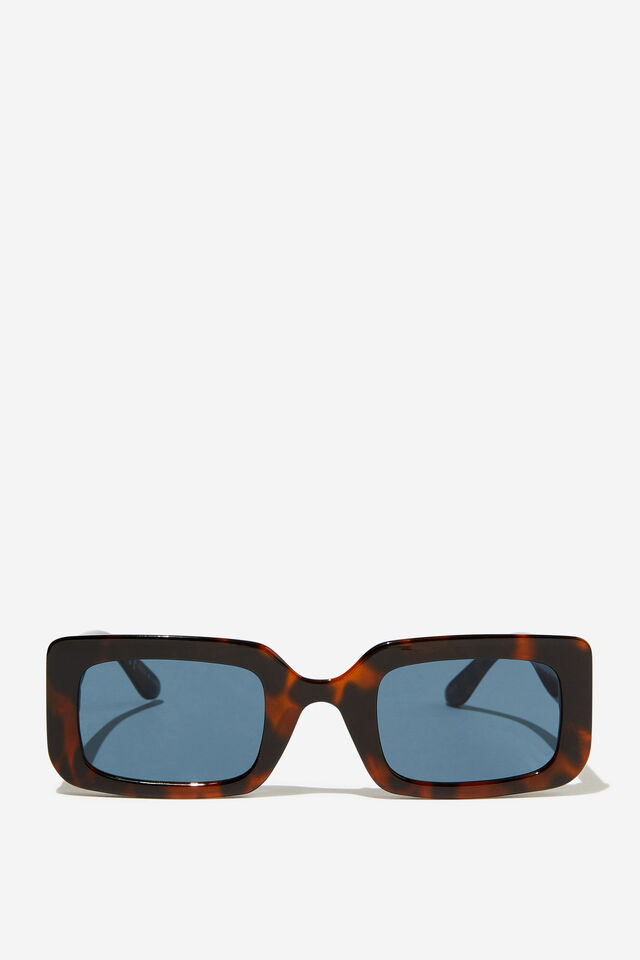 Heidi Rectangle Sunglasses, TORT