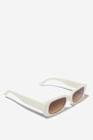 Abby Rectangle Sunglasses, IVORY - alternate image 2